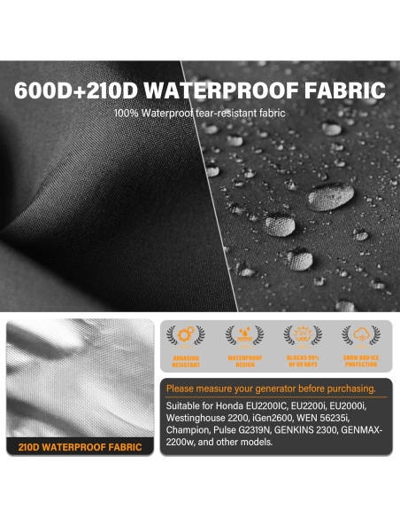 Cubierta para Generador Portátil VANIZY 55x35x44 cm Impermeable
