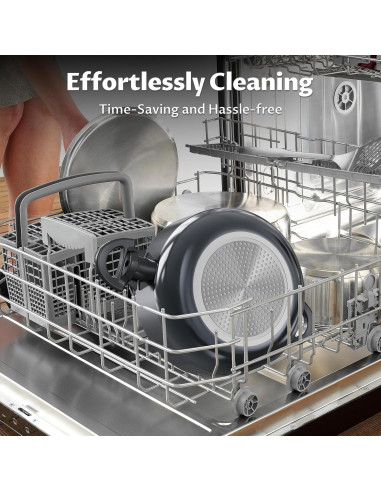 Juego de Ollas y Sartenes BEZIA 10 Piezas Antiadherentes