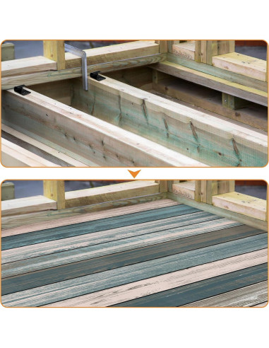 Yarlung 40 Clips de Inicio para Decking Compuesto - Acero Inoxidable