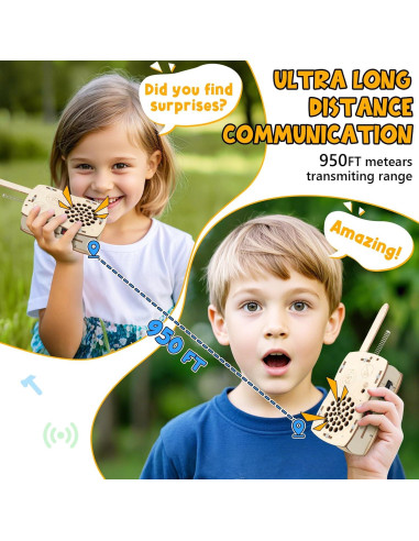 Walkie Talkies STEM Yuanyi para Niños 8-12 Años Kit Electrónica