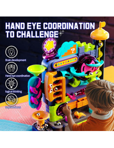 Juego de Mesa Carrera de Canicas Couomoxa - Laberinto Vertical 3+ 2