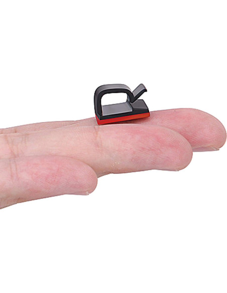 Clips Organizadores de Cables SOULWIT 50 Pcs Adhesivos Negro