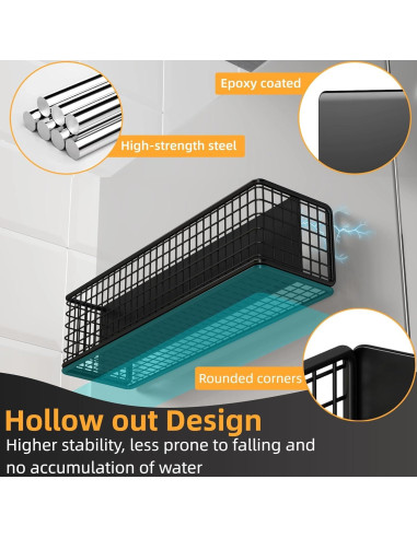 Estante Magnético para Especias DecruKaltiz 6-Pack Negro