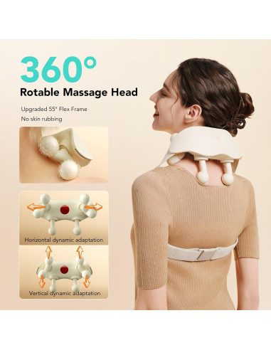 Masajeador de Cuello SKG HS500 con Calor y 6 Modos Inteligentes