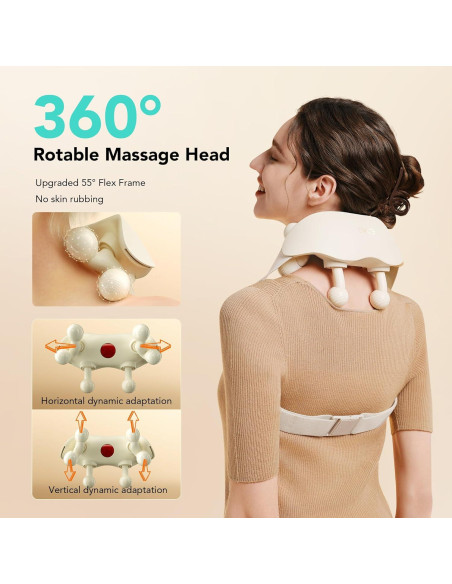 Masajeador de Cuello SKG HS500 con Calor y 6 Modos Inteligentes