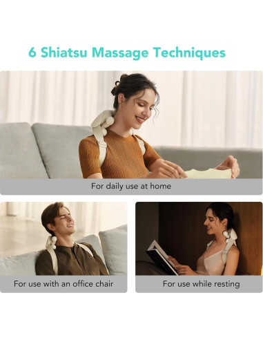 Masajeador de Cuello SKG HS500 con Calor y 6 Modos Inteligentes