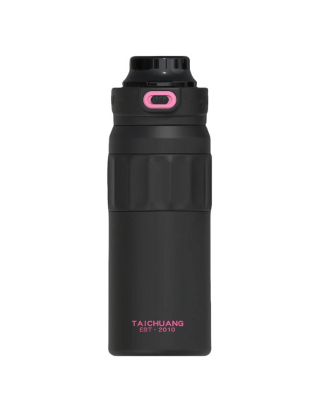 Botella de Agua Aislada Jiskenis 1.3L con Pajilla y Tapa