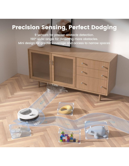 Aspiradora Robótica OKP L6 Aqua 2 en 1 con Mopa, 150 min