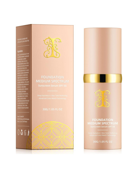 Base de Maquillaje 4 en 1 Akareni 30ml SPF50+ Hidratante