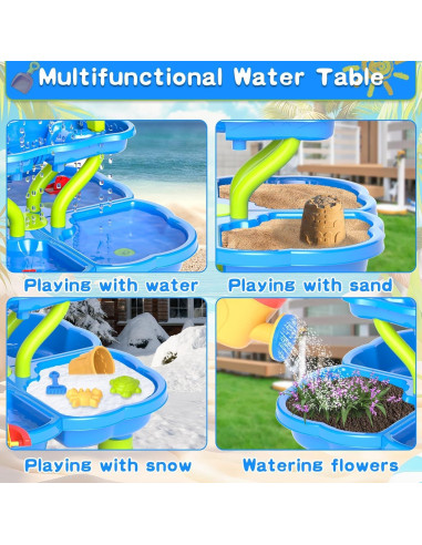Mesa de Agua EPPO para Niños 3-5 Años, 4 Niveles, Juguetes