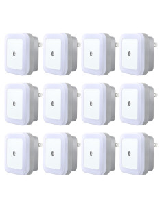 Hortsun 12 Luces Nocturnas LED con Sensor Inteligente 6.2cm