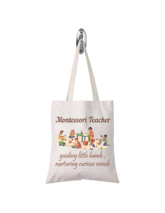 Bolsa Tote Montessori TSOTMO 32x21 cm Lona Impermeable