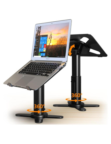 Soporte de Laptop Ergonómico Nauttxon Ajustable 11-17" Negro