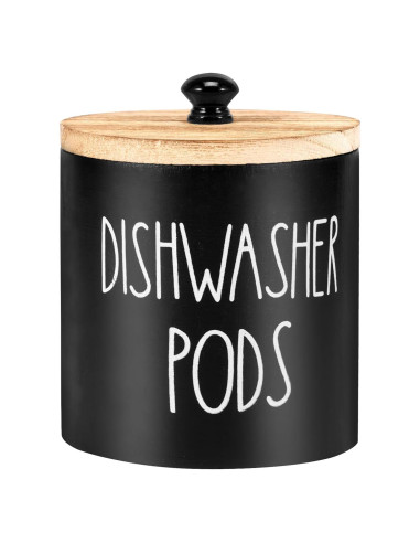 Contenedor redondo para cápulas de lavavajillas MENDILFK 12x12x13cm
