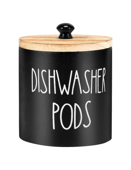 Contenedor redondo para cápulas de lavavajillas MENDILFK 12x12x13cm