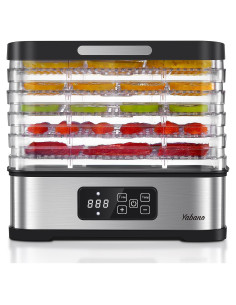 Deshidratador de Alimentos Yabano 250W 5 Bandejas Digital