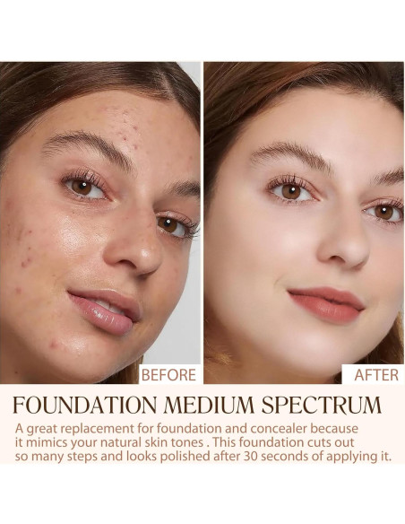 Base de Maquillaje 4 en 1 Akareni 30ml SPF50+ Hidratante