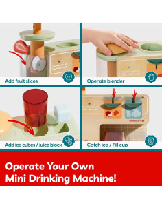 Dispensador de Bebidas de Madera TOP BRIGHT con Accesorios 2