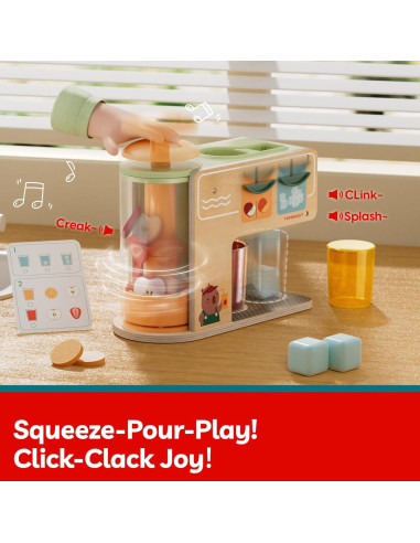 Dispensador de Bebidas de Madera TOP BRIGHT con Accesorios