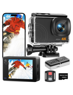 Cámara de Acción 4K 60FPS Euorosi AC3PRO con EIS y 128GB
