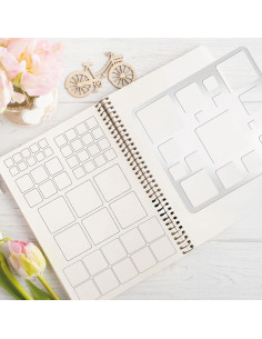 Plantillas de Dibujo de Metal Boqon 18.5x20.3 cm 2 Piezas 2