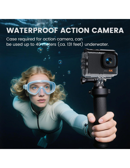 Cámara de Acción 4K 60FPS Euorosi AC3PRO con EIS y 128GB Cámara de Acción 4K 60FPS Euorosi AC3PRO con EIS y 128GB