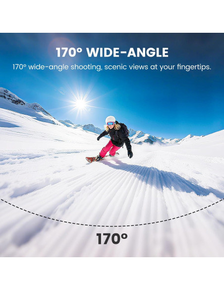 Cámara de Acción 4K 60FPS Euorosi AC3PRO con EIS y 128GB Cámara de Acción 4K 60FPS Euorosi AC3PRO con EIS y 128GB