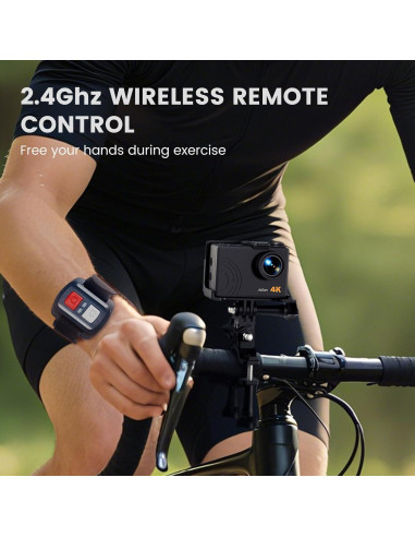 Cámara de Acción 4K 60FPS Euorosi AC3PRO con EIS y 128GB