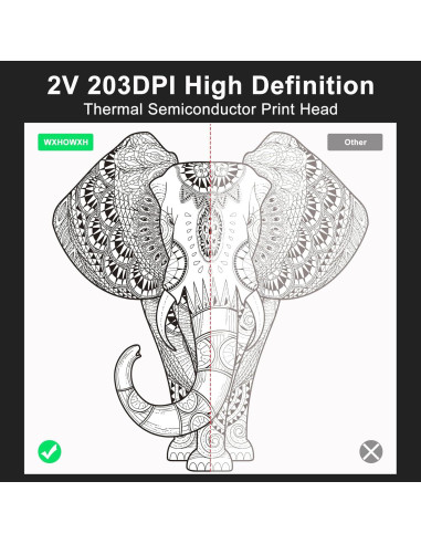 Impresora de Tatuajes WXHOWXH C80PRO Inalámbrica 0.79 kg