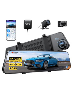 Cámara Espejo Retrovisor AZDOME PG17 Max 4K/2.5K con ADAS
