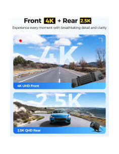 Cámara Espejo Retrovisor AZDOME PG17 Max 4K/2.5K con ADAS 2