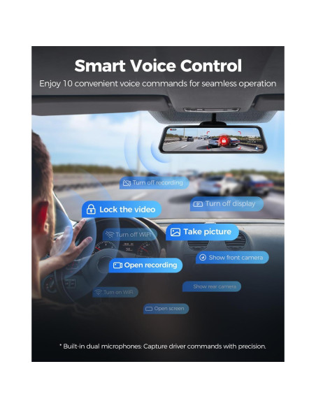 Cámara Espejo Retrovisor AZDOME PG17 Max 4K/2.5K con ADAS