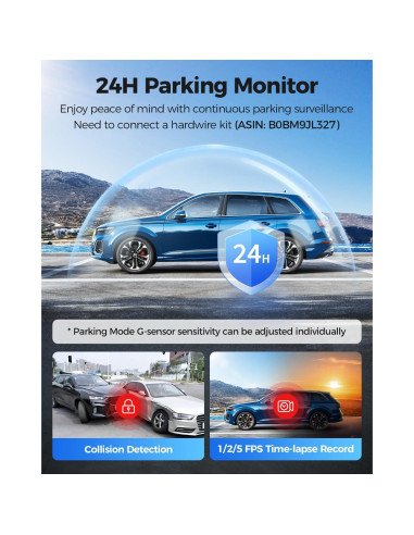 Cámara Espejo Retrovisor AZDOME PG17 Max 4K/2.5K con ADAS