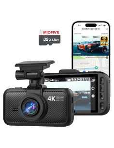 Cámara de Coche Miofive S1 4K, WiFi, GPS, Pantalla 3"