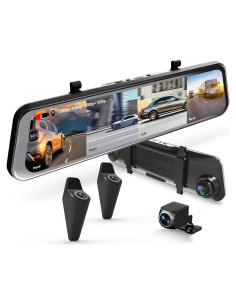 Cámara de tablero Uzivo U24 Mirror 4 canales 12" 1080p