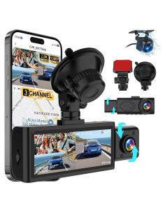 Cámara de tablero Milerong S61 3 Canales 2.5K WiFi