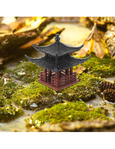 Estatua Mini Pagoda Milisten 6.3cm Decoración Jardín Zen