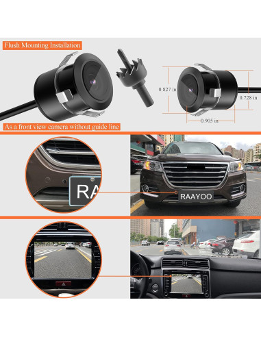 Cámara de Respaldo RAAYOO L002 170 IP69 Impermeable 12V-24V