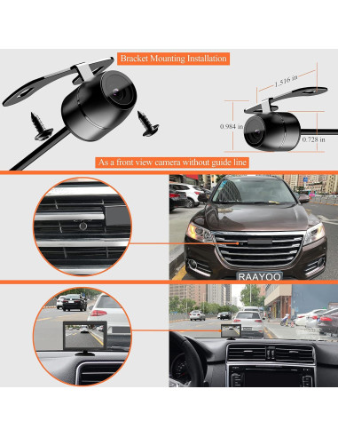 Cámara de Respaldo RAAYOO L002 170 IP69 Impermeable 12V-24V