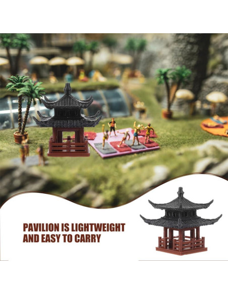 Estatua Mini Pagoda Milisten 6.3cm Decoración Jardín Zen