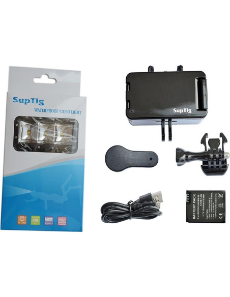 Luz LED Submarina Suptig RSX-220 45m para GoPro