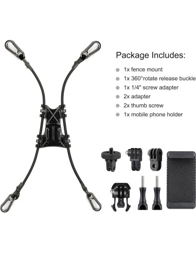 Soporte de Cerca YALLSAME para GoPro y Cámaras de Acción