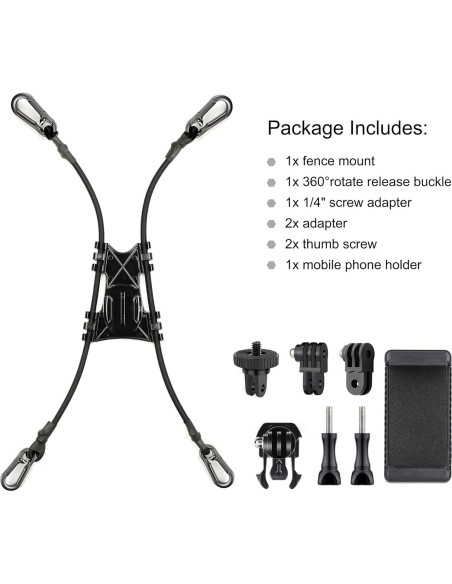 Soporte de Cerca YALLSAME para GoPro y Cámaras de Acción
