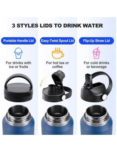 Botella de Agua Aislada HYDROWION 32oz Acero Inoxidable