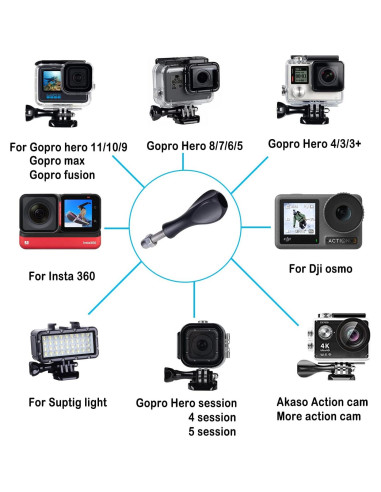 Tornillos de Pulgar Suptig 3pcs para GoPro y DJI Osmo