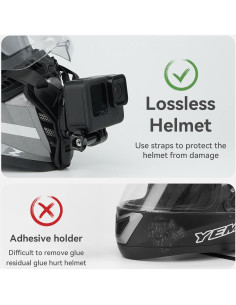 Soporte de casco Adaptom con extensión J-Hook para GoPro 2