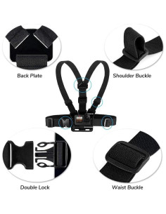 Arnés de Montaje en el Pecho Sametop para GoPro y Más 2