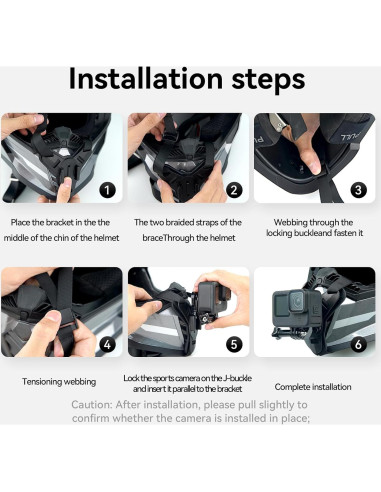 Soporte de casco Adaptom con extensión J-Hook para GoPro