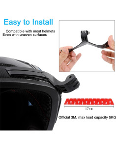 Soporte de casco PellKing para cámara de acción y teléfono 2