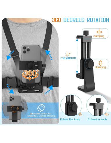 Kit de Soporte para Teléfono Móvil SXUS para VLOG y POV